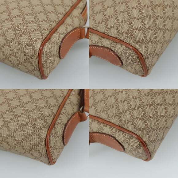 CELINE Macadam Canvas Shoulder Bag Beige - Picture 10 of 12